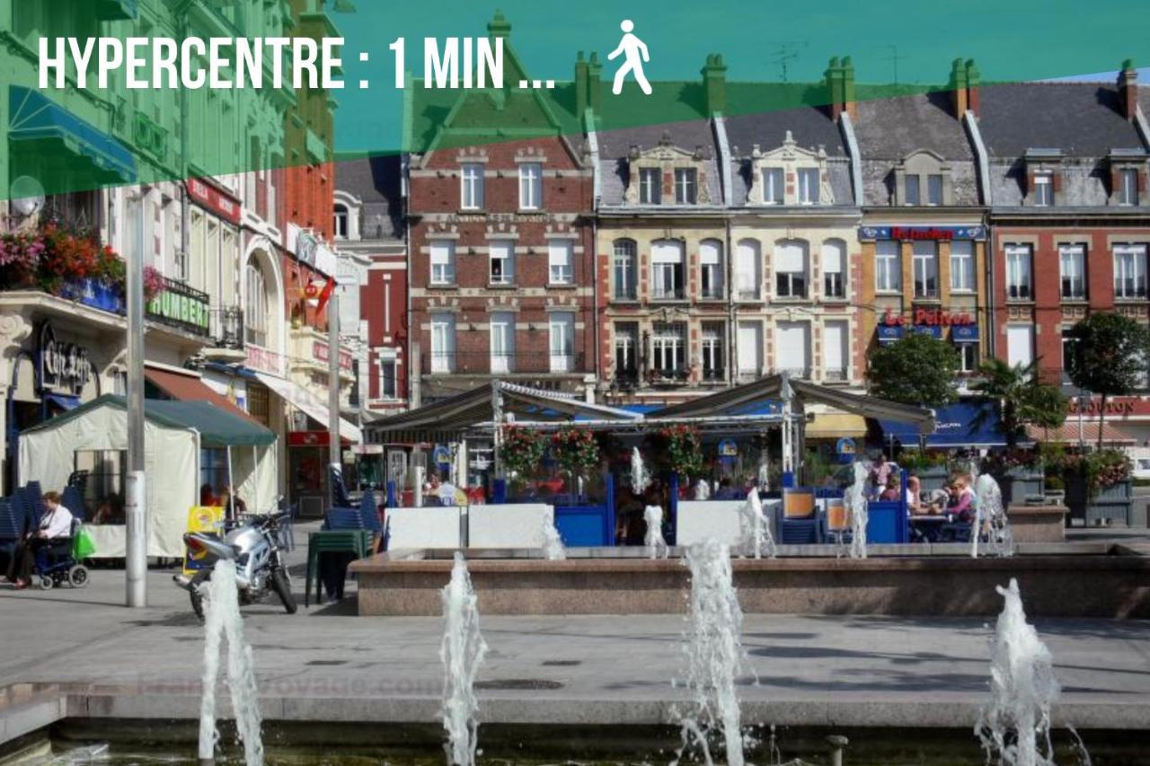 Appartement *Maison Bel-Étage-Netflix-Wifi-Coeur de ville* à Cambrai Extérieur photo