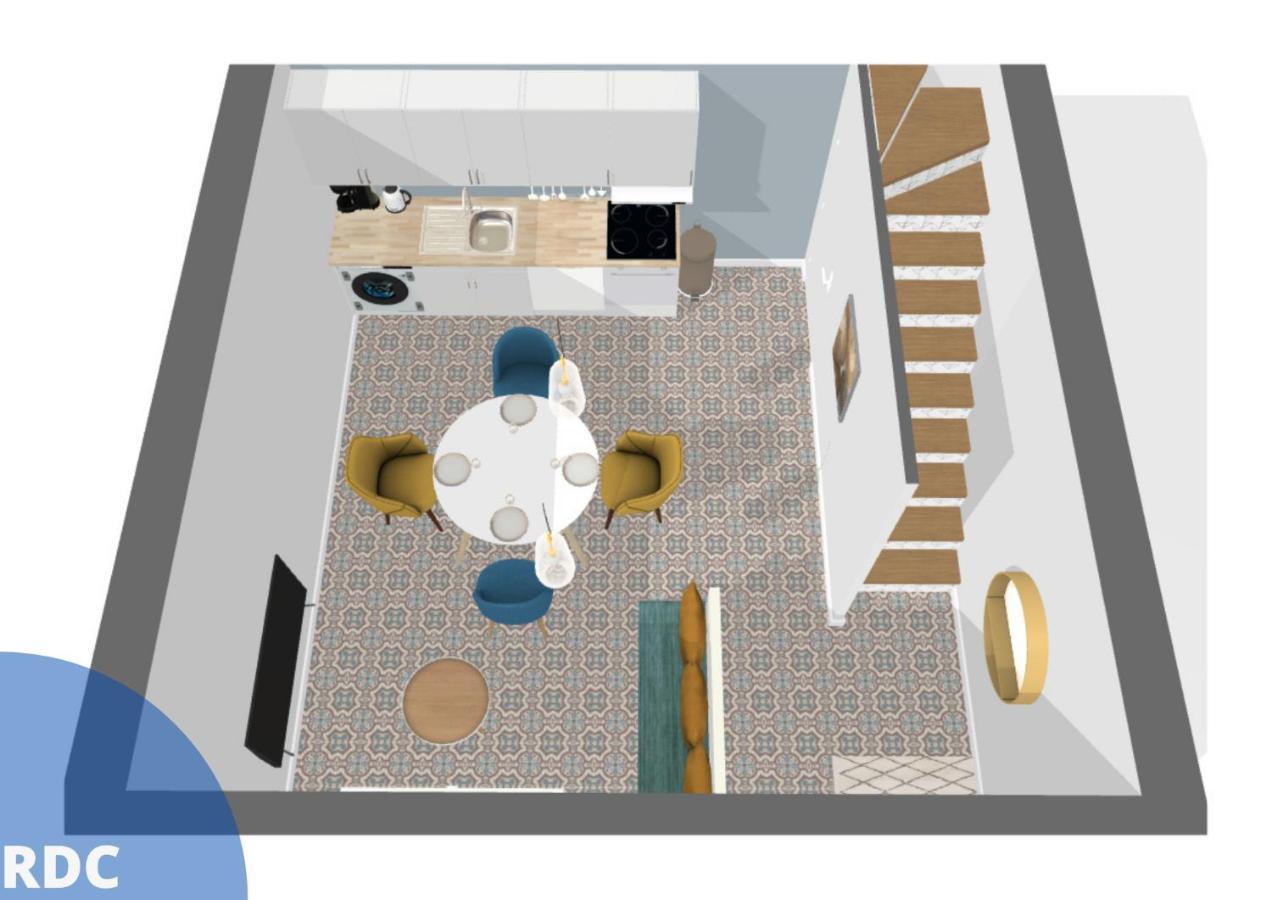 Appartement *Maison Bel-Étage-Netflix-Wifi-Coeur de ville* à Cambrai Extérieur photo